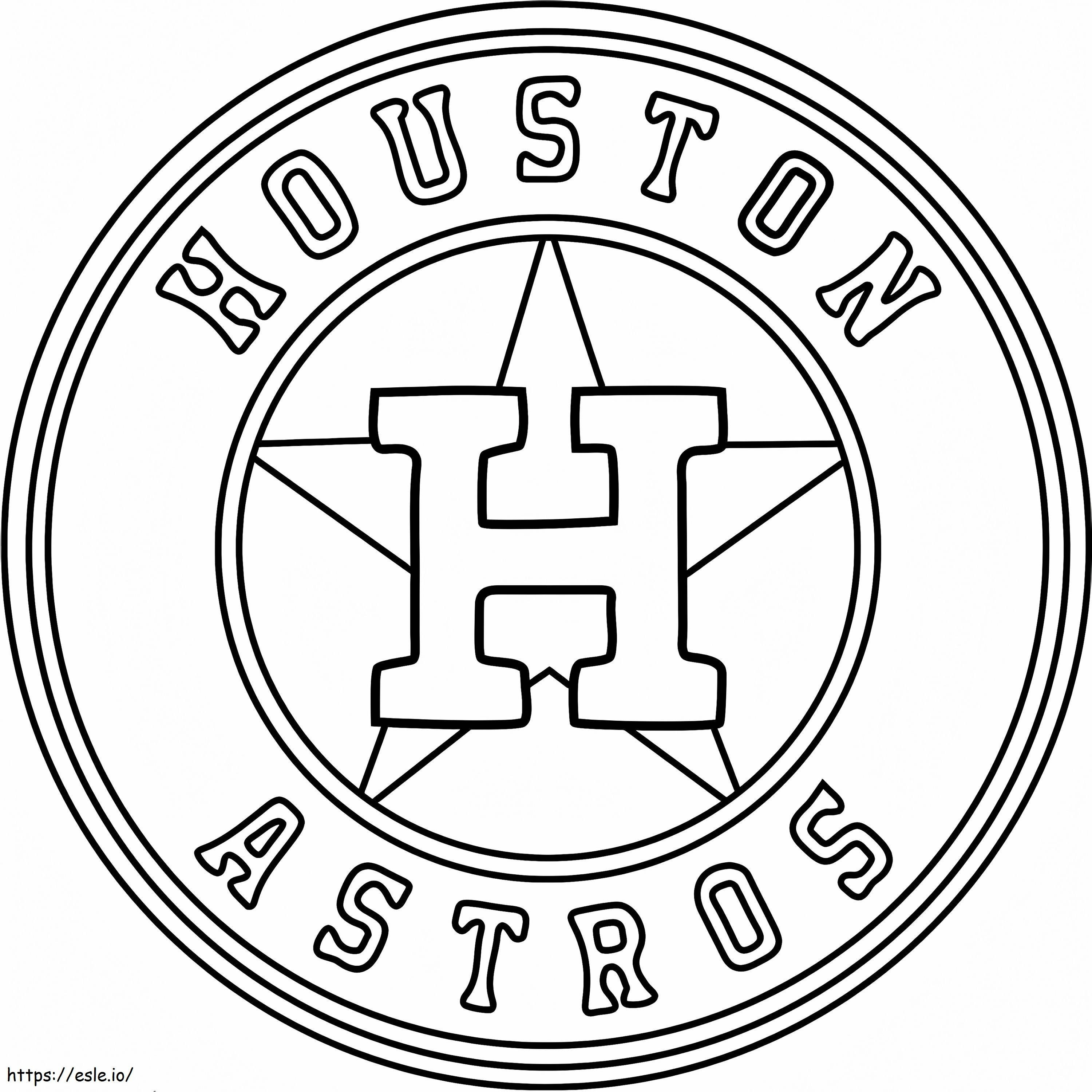 Houston Astros-logo kleurplaat kleurplaat