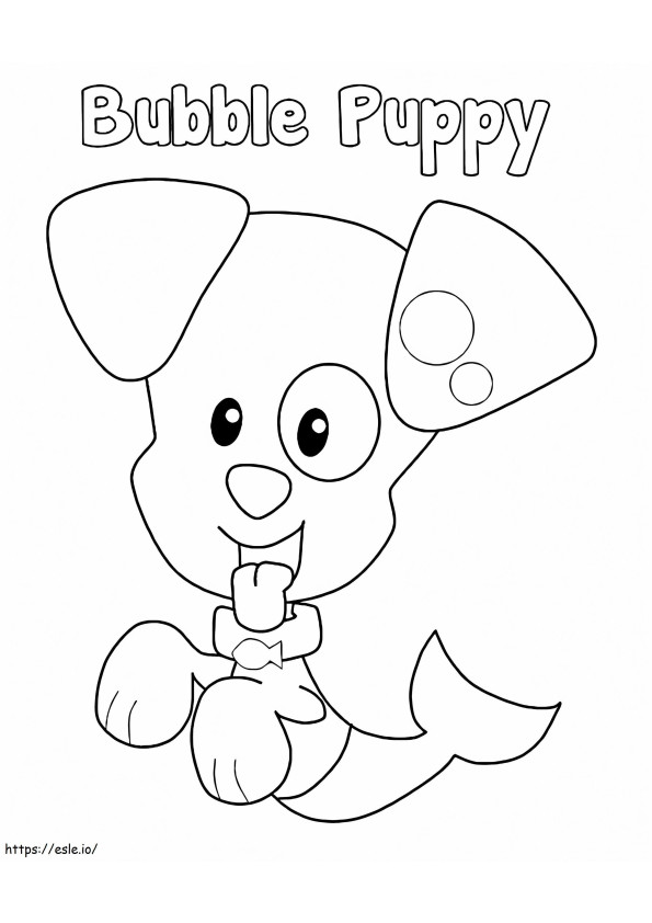 Bubble Puppy coloring page