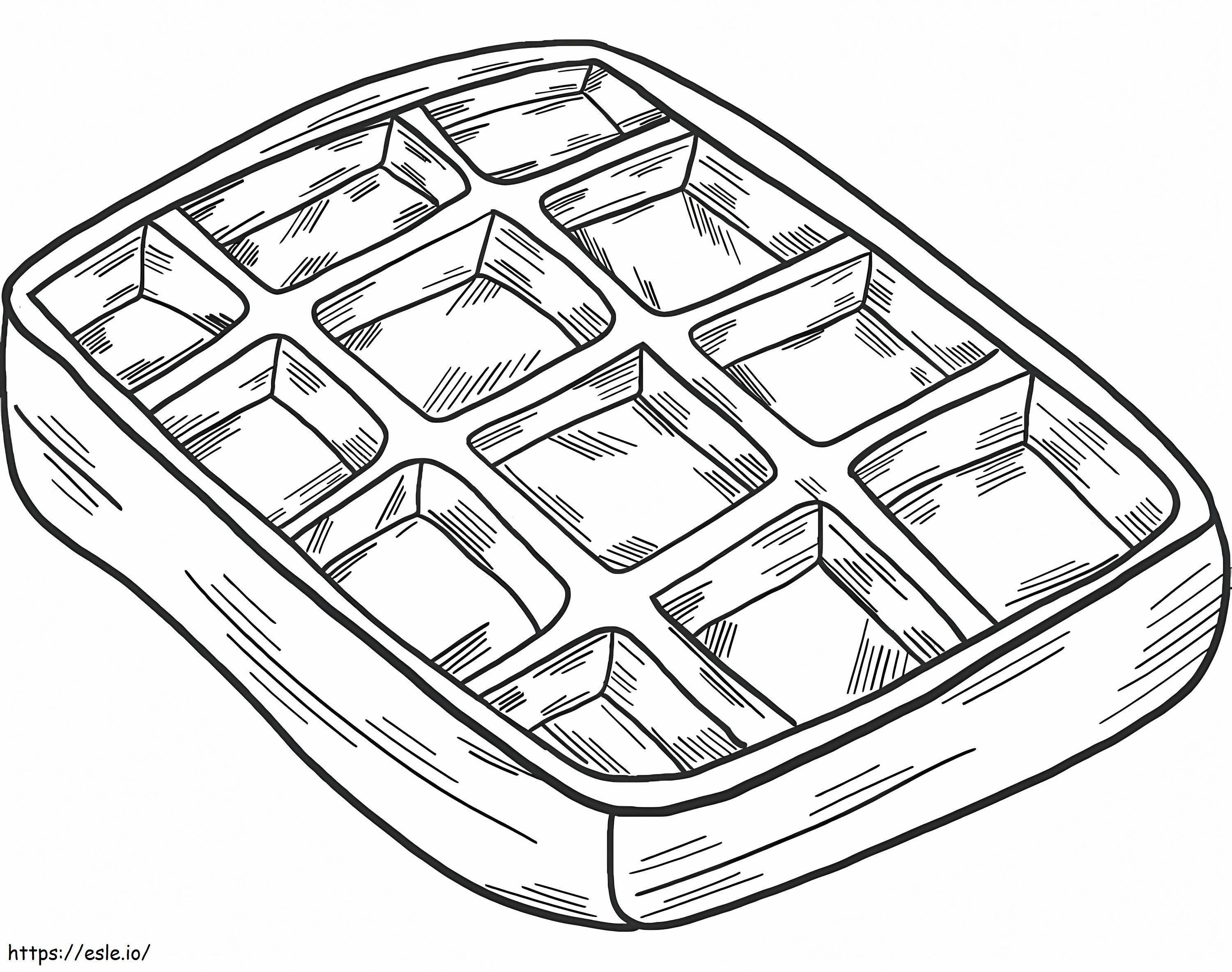 Free Printable Waffle coloring page