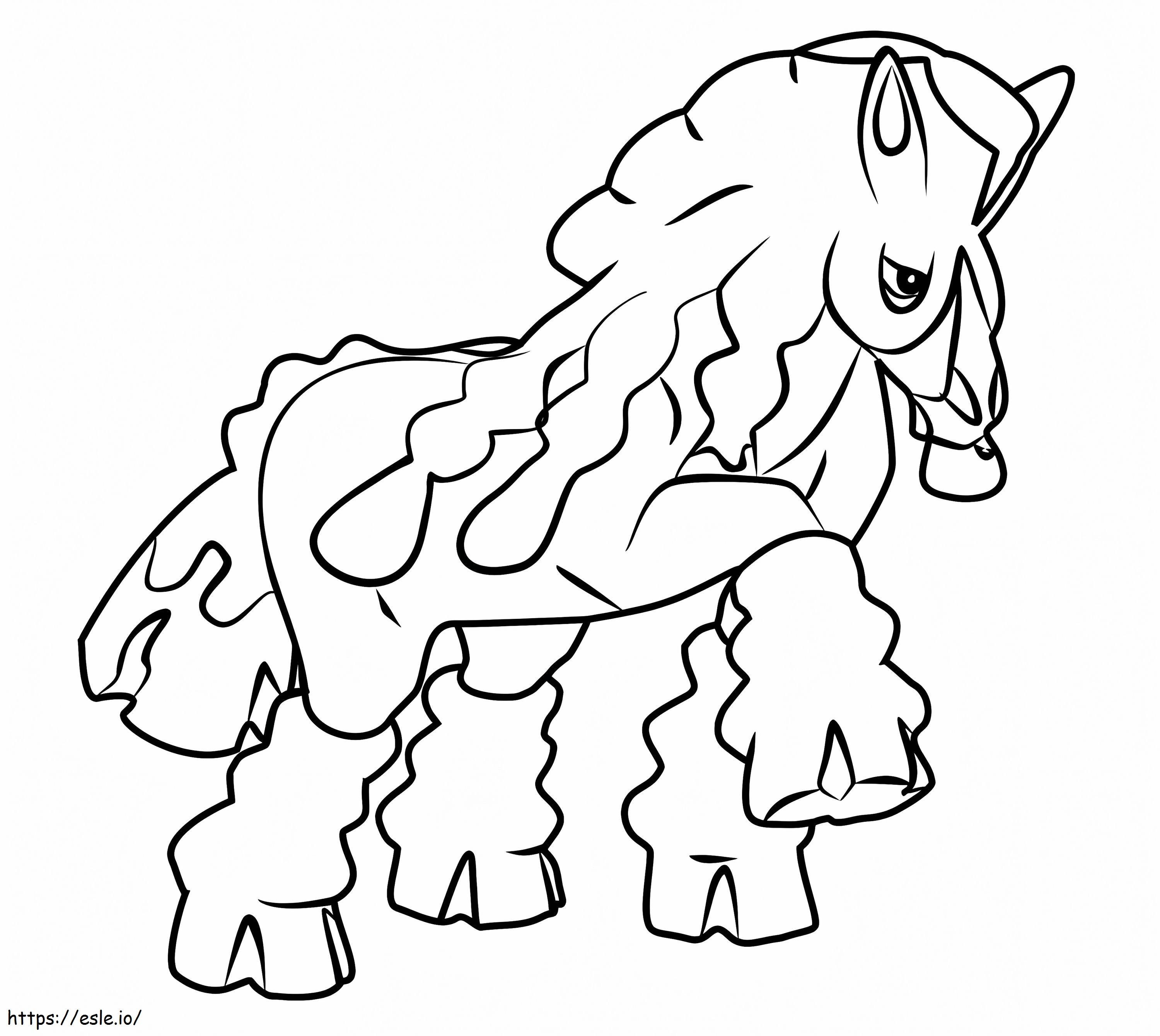 Mudsdale Pokemon värityskuva