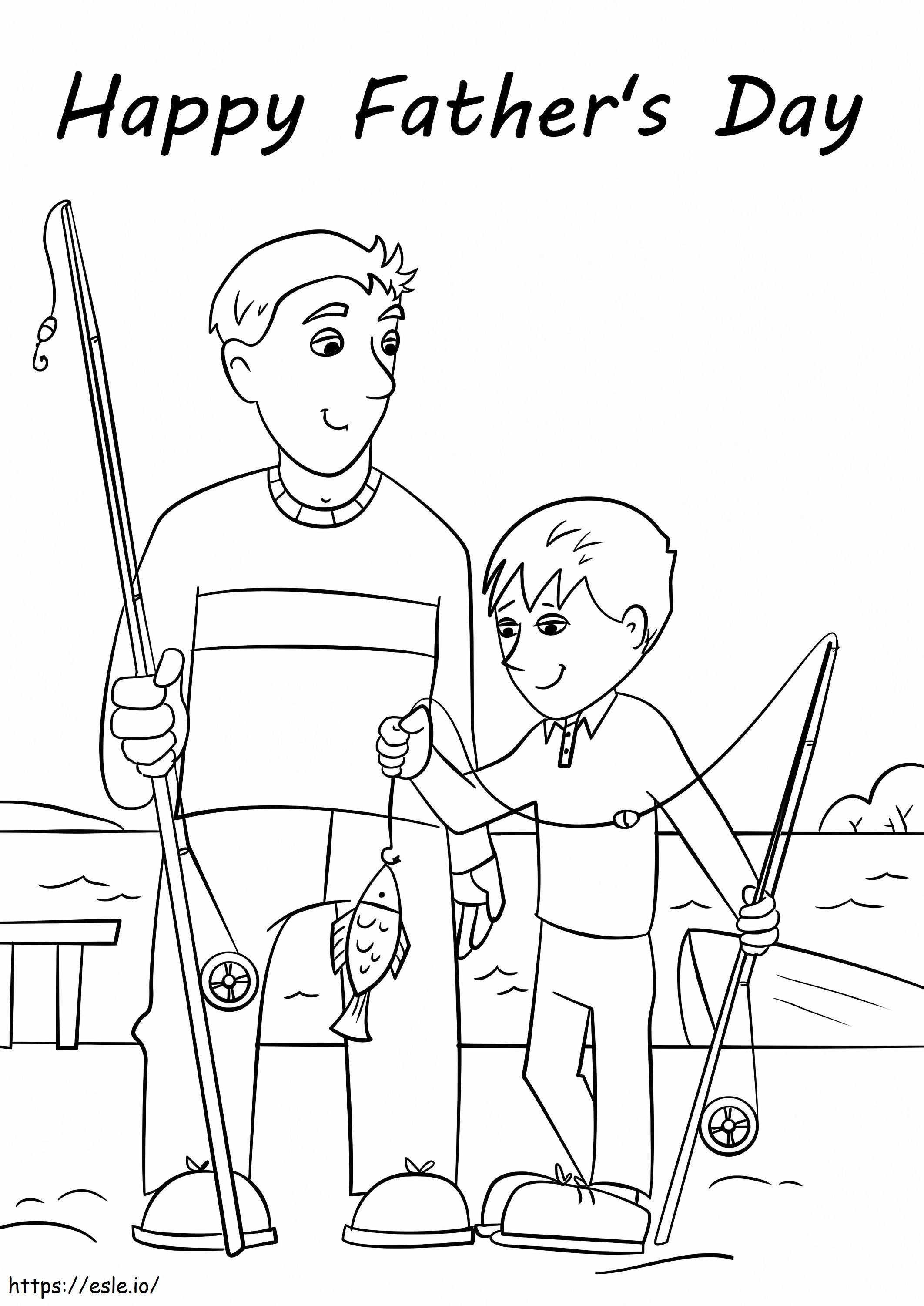 Happy Fathers Day Printable coloring page