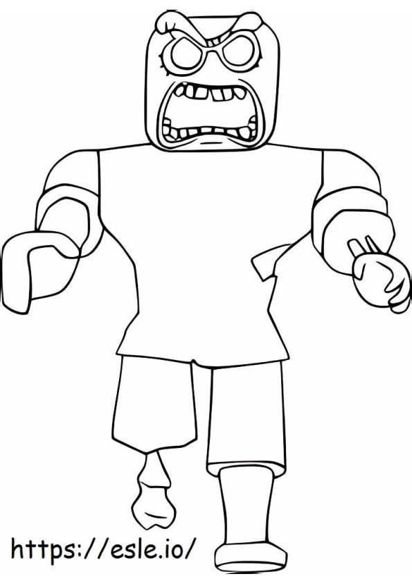 Roblox Zombie Walking coloring page