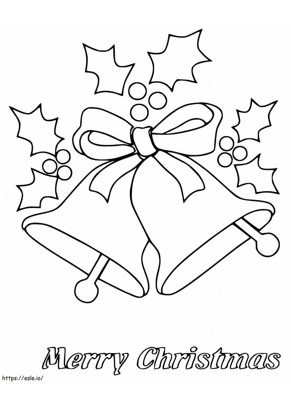 Coloriage Cloches de Noël 14 à imprimer dessin