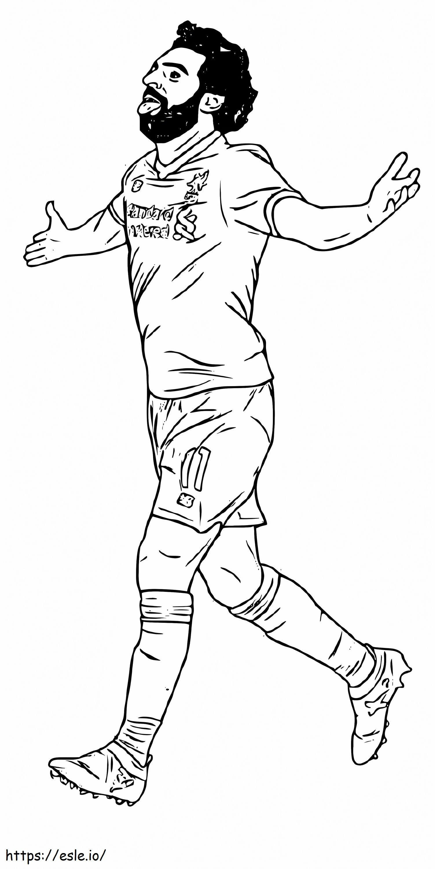 Mohamed Salah coloring page
