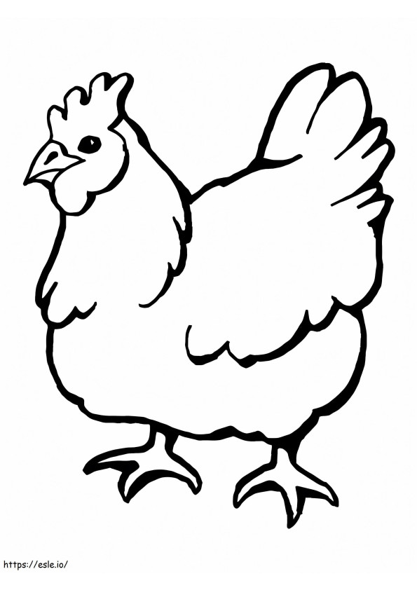 Ayam Domestik Gambar Mewarnai