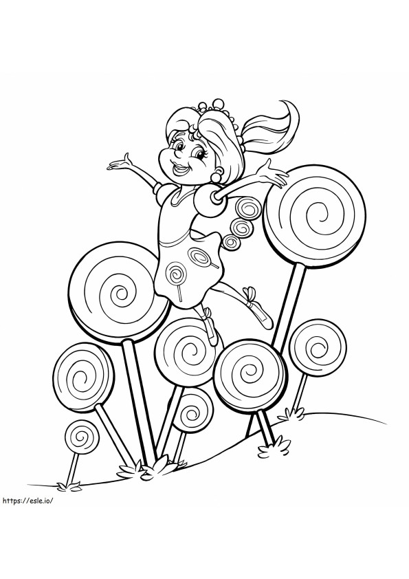 Candyland 2 coloring page