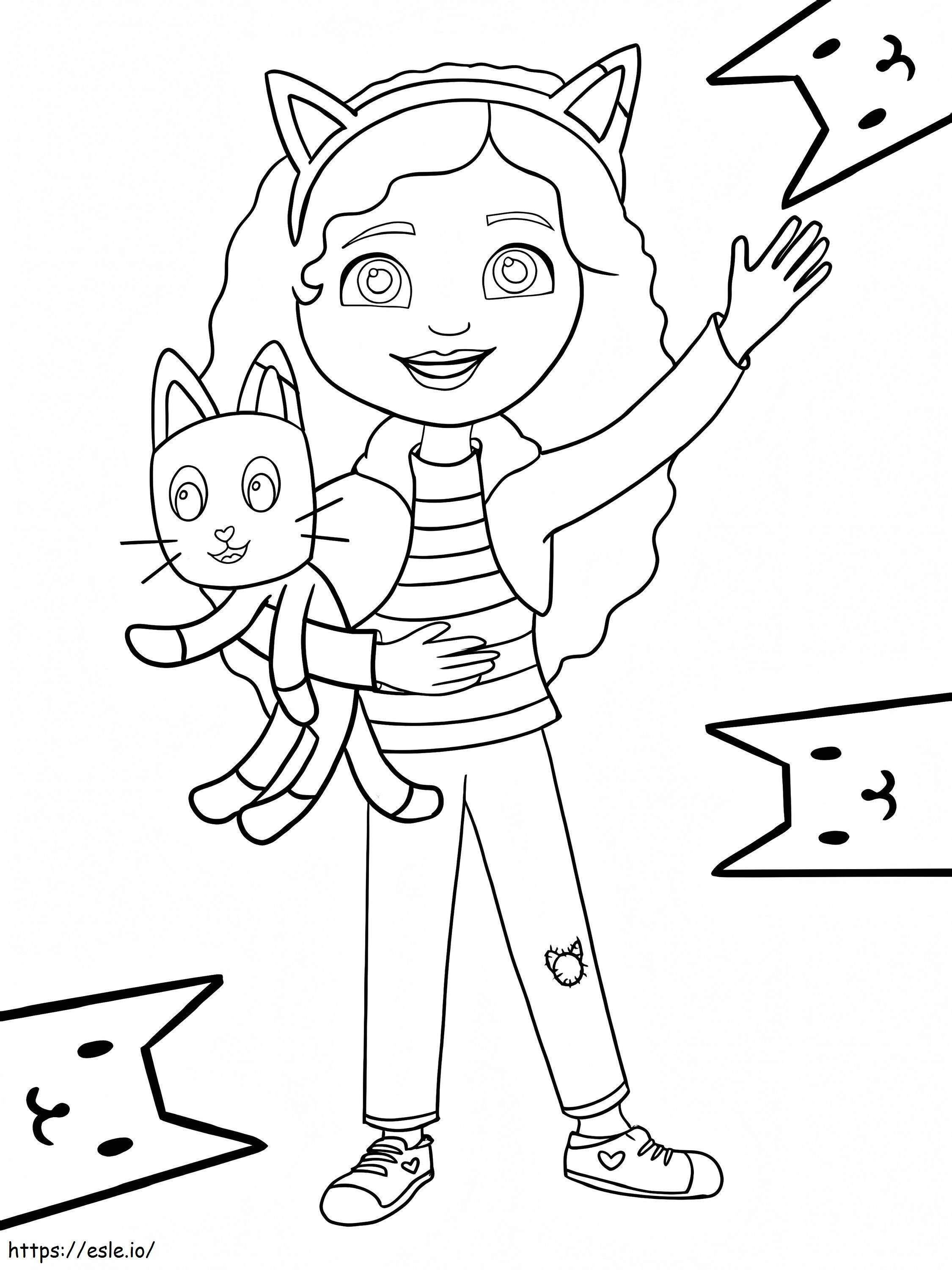 Gabby From Gabbys Dollhouse coloring page