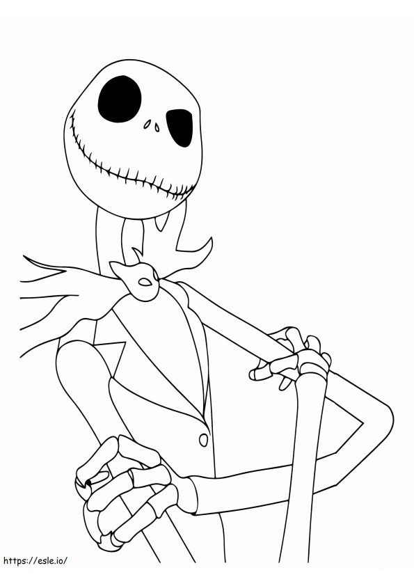 Jack Skeletron in attesa da colorare