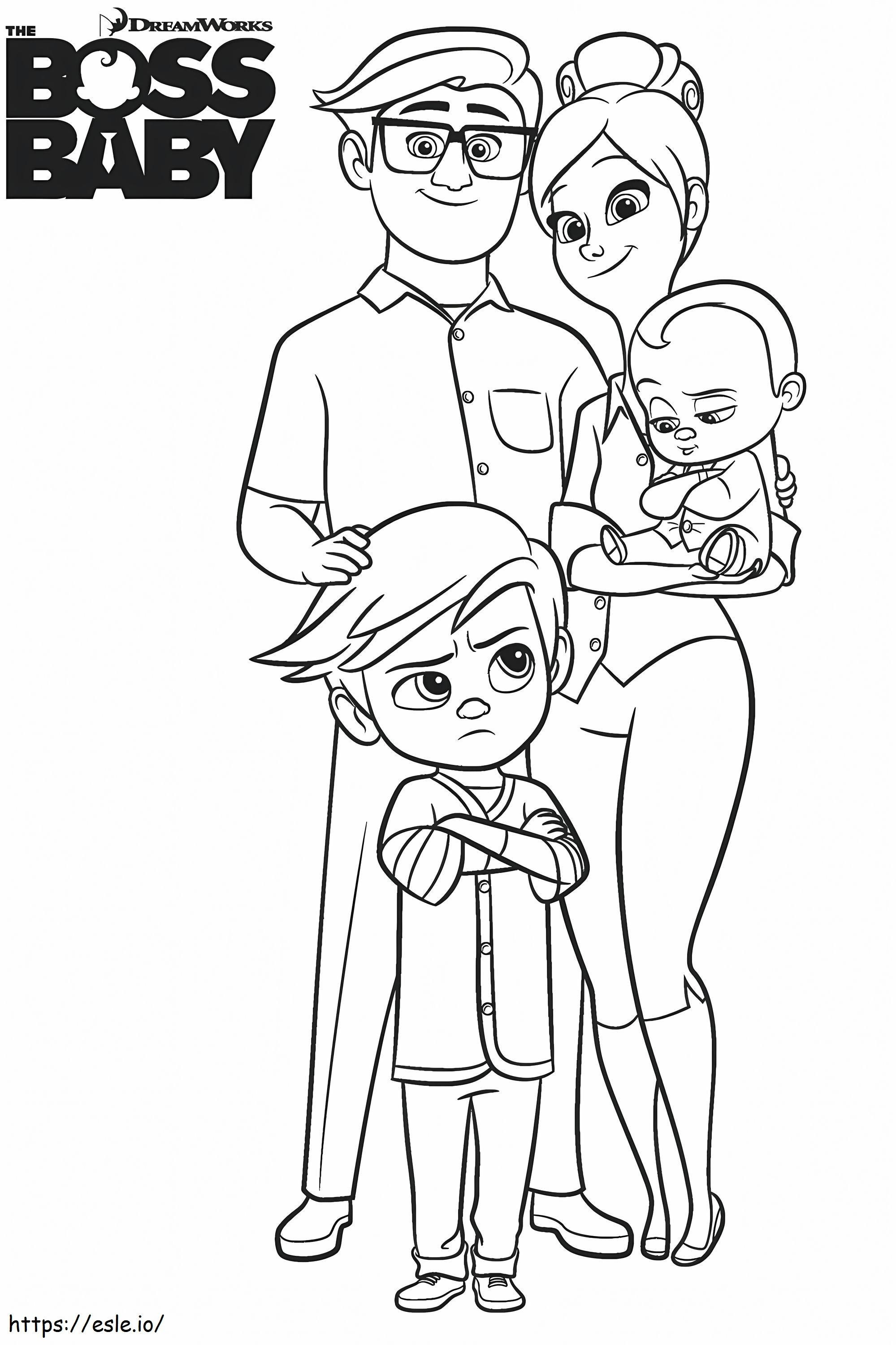 Tims Family A4 coloring page