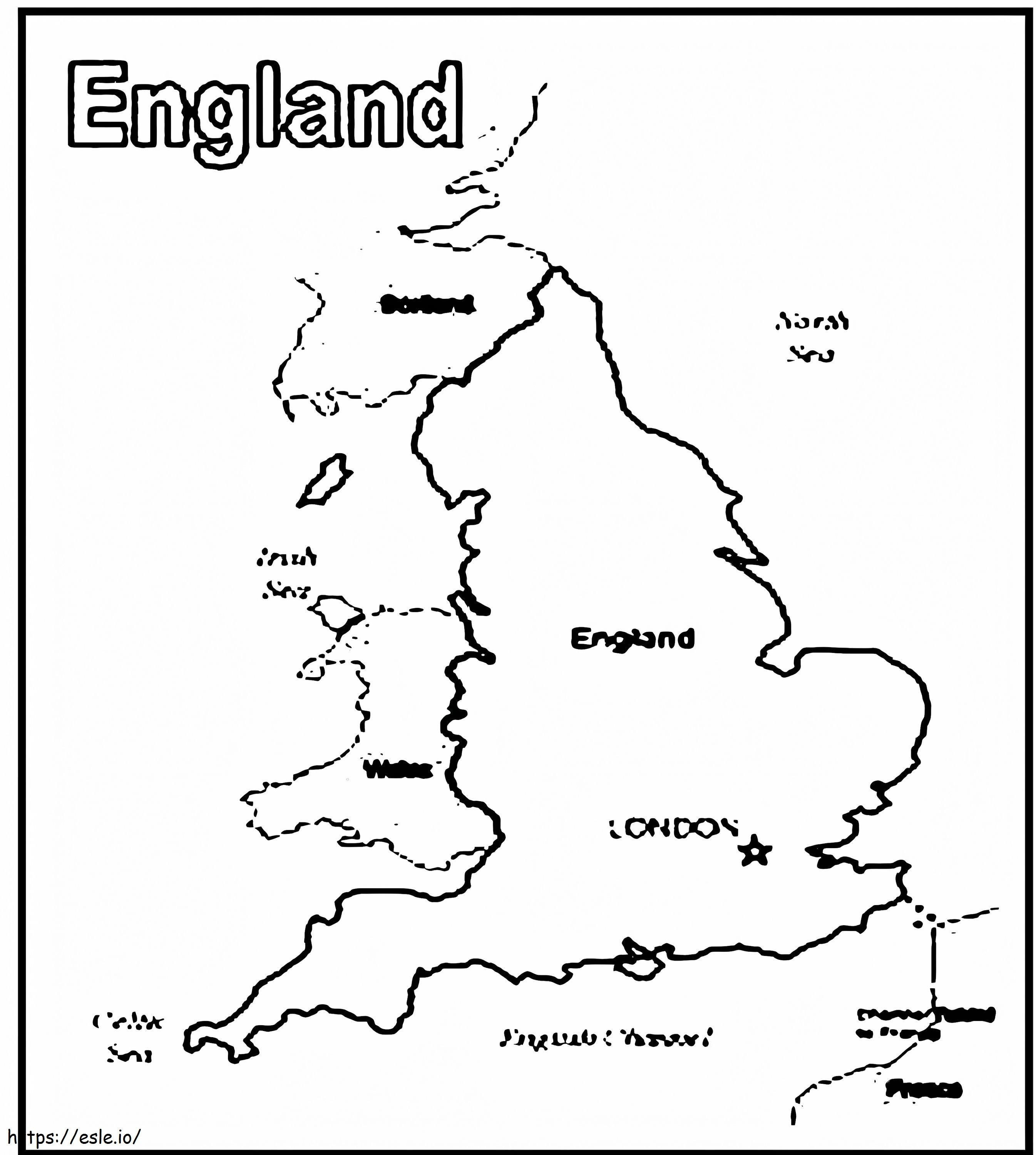 Birleşik Krallık Haritası boyama