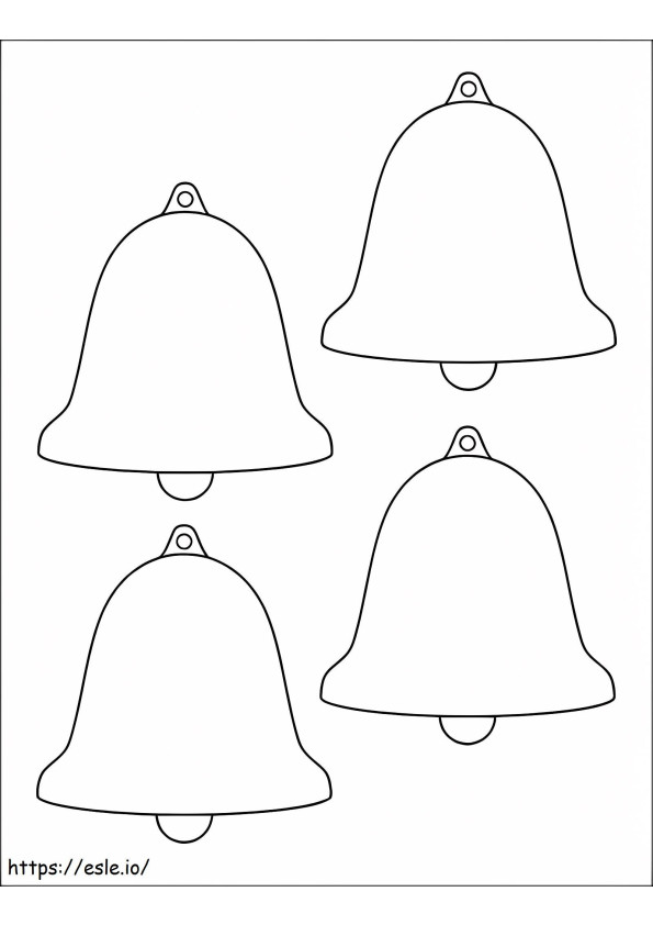 Four Easy Bell coloring page