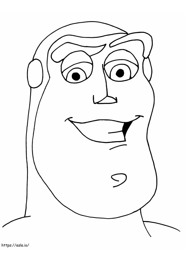 Head Of Buzz Lightyear coloring page