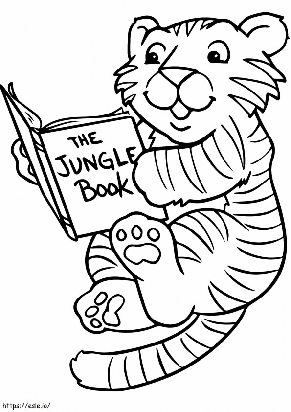 Baby Tiger A4 coloring page