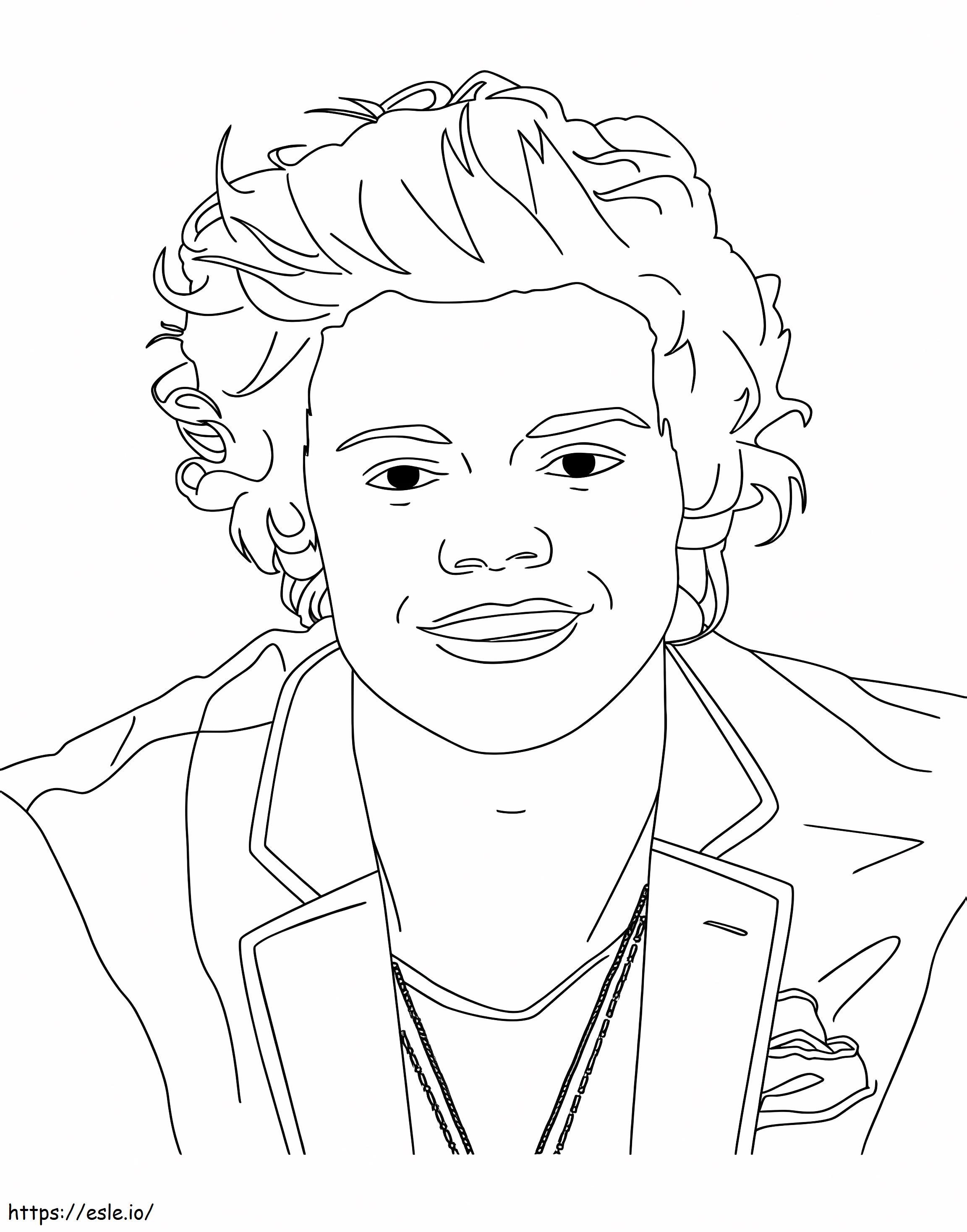 Cool Harry Styles coloring page
