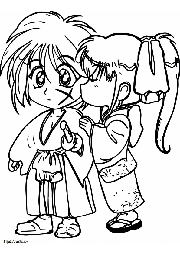 Anime Love coloring page