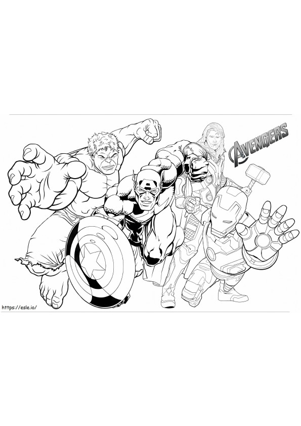 Avengers 9 coloring page