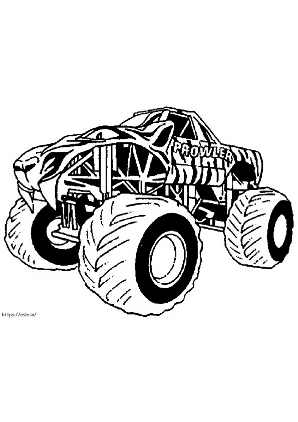 Prowler Monster Truck coloring page