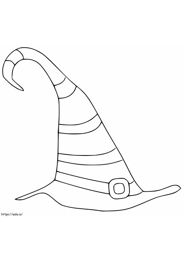 Long Witch Hat coloring page