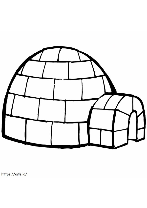 Igloo 9 coloring page