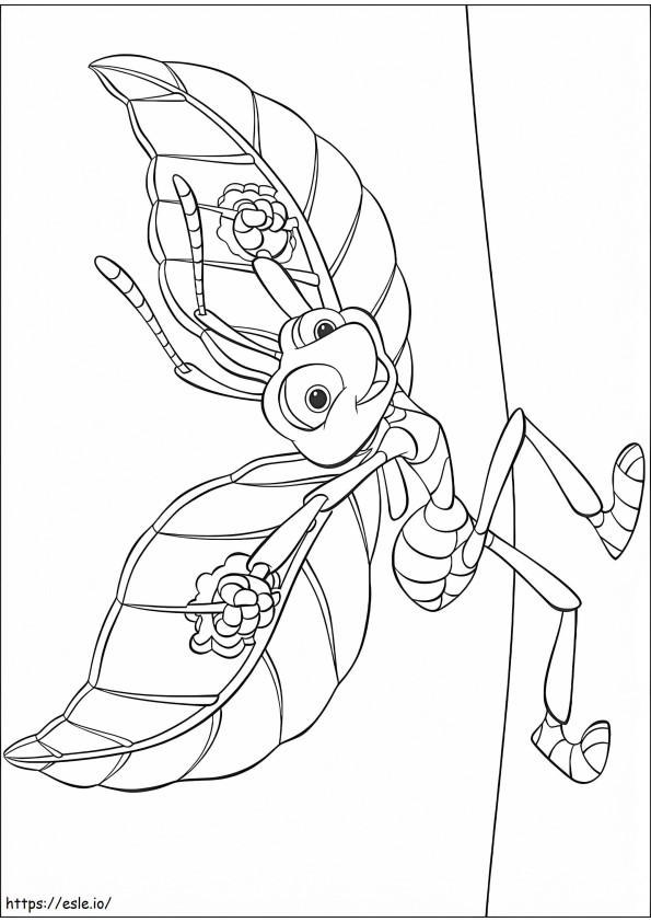 Flik With Wings A4 coloring page