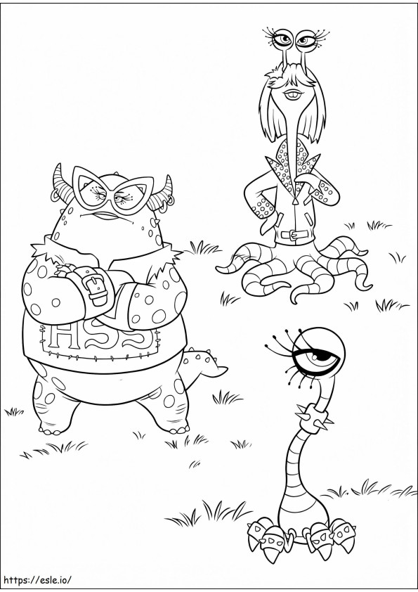 Monsters University 4 coloring page