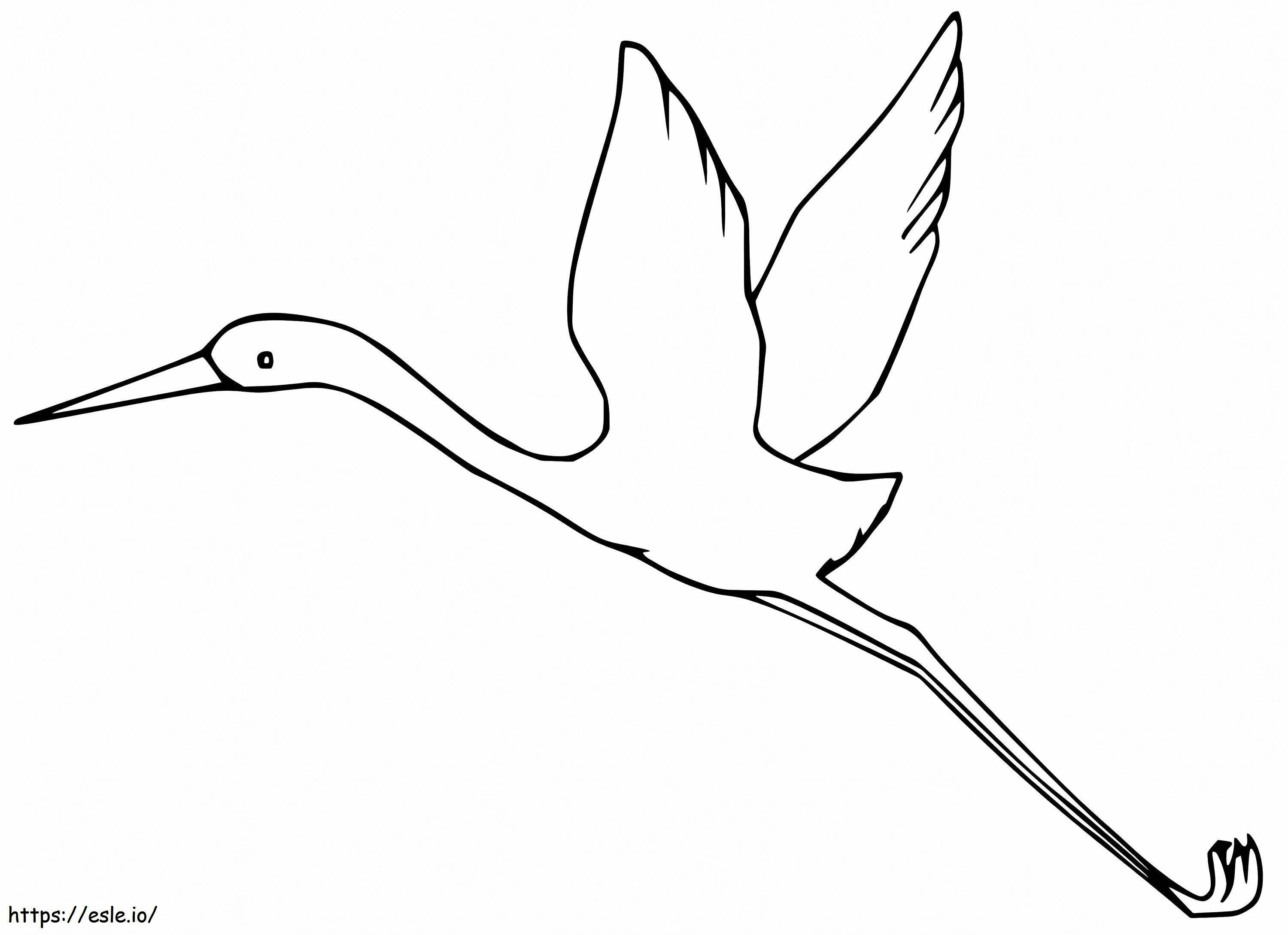 Crane Is Flying coloring page