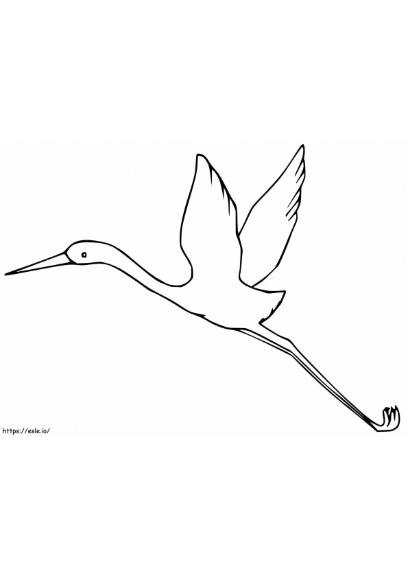 Crane Is Flying coloring page