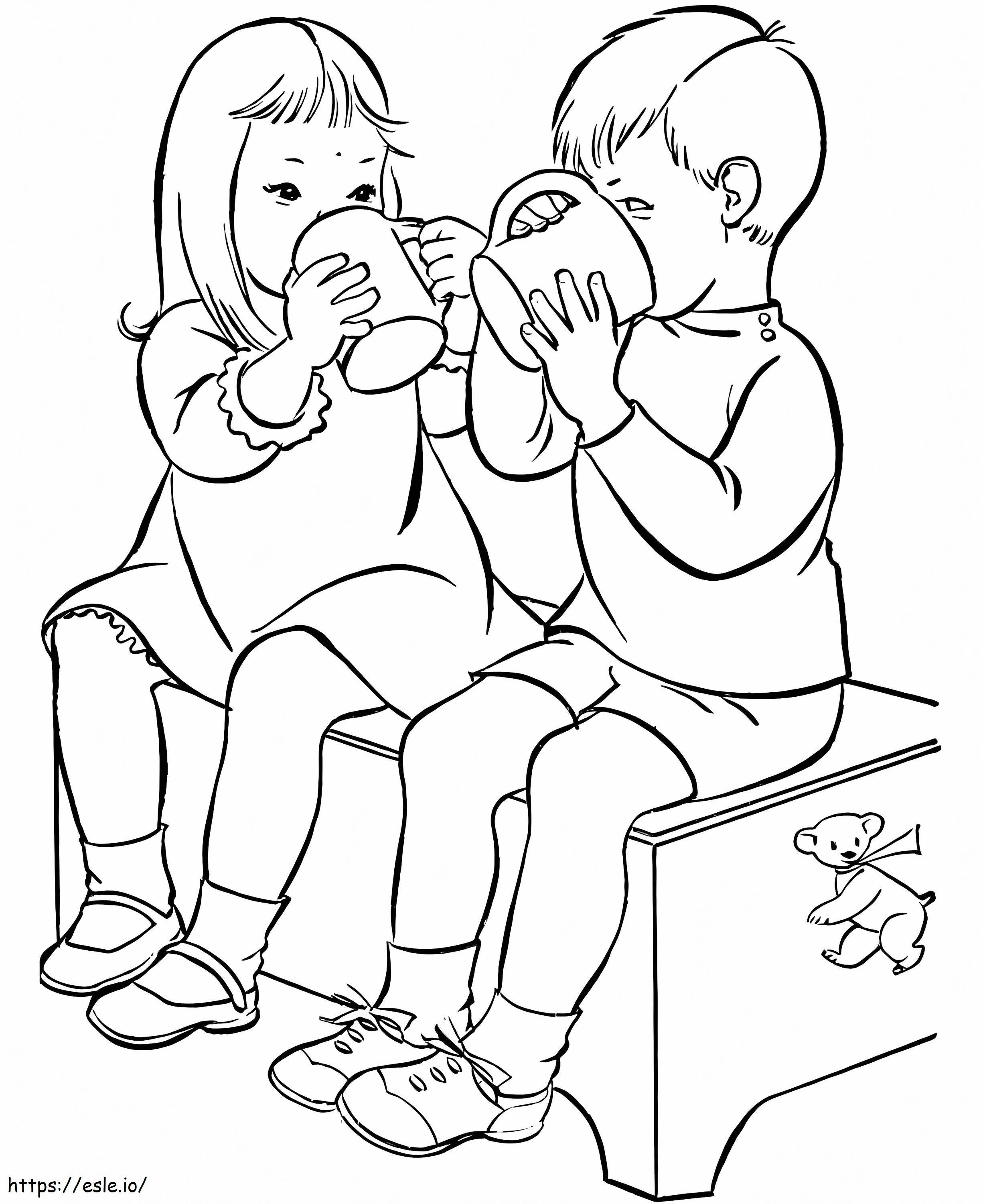 Friendship 3 coloring page