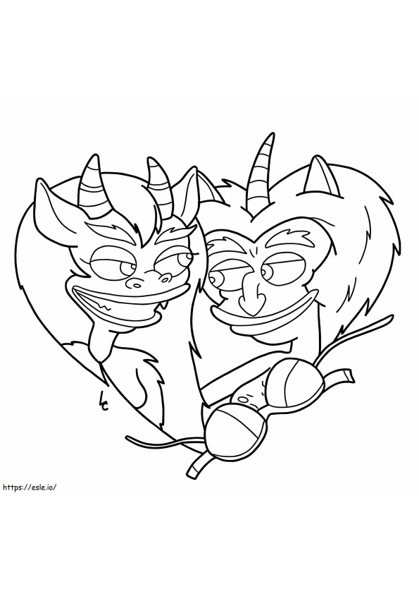 Maury And Connie In Love coloring page
