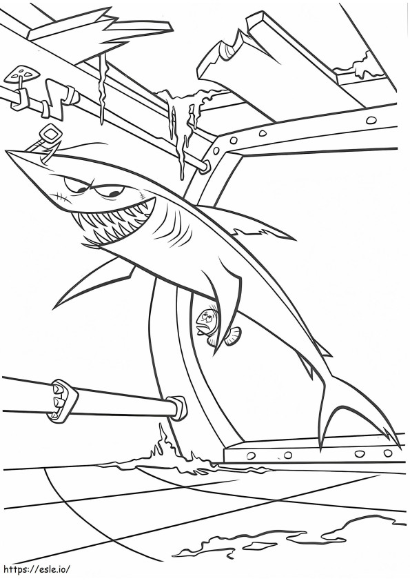 Chum With Marlin A4 coloring page