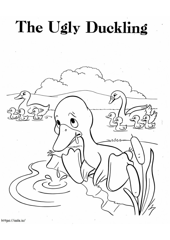 The Ugly Duckling To Print coloring page