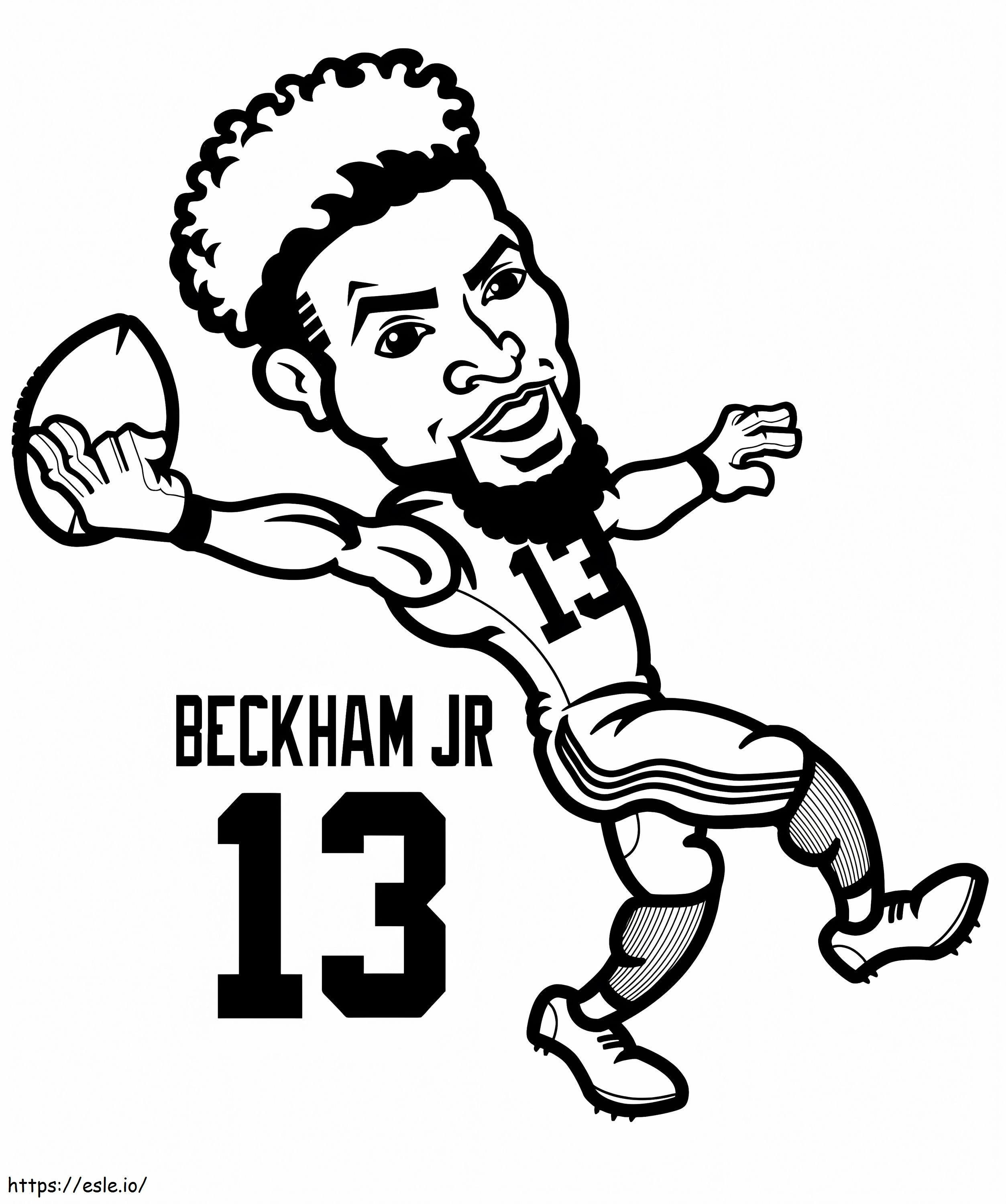 Afdrukbare Odell Beckham Jr. kleurplaat kleurplaat