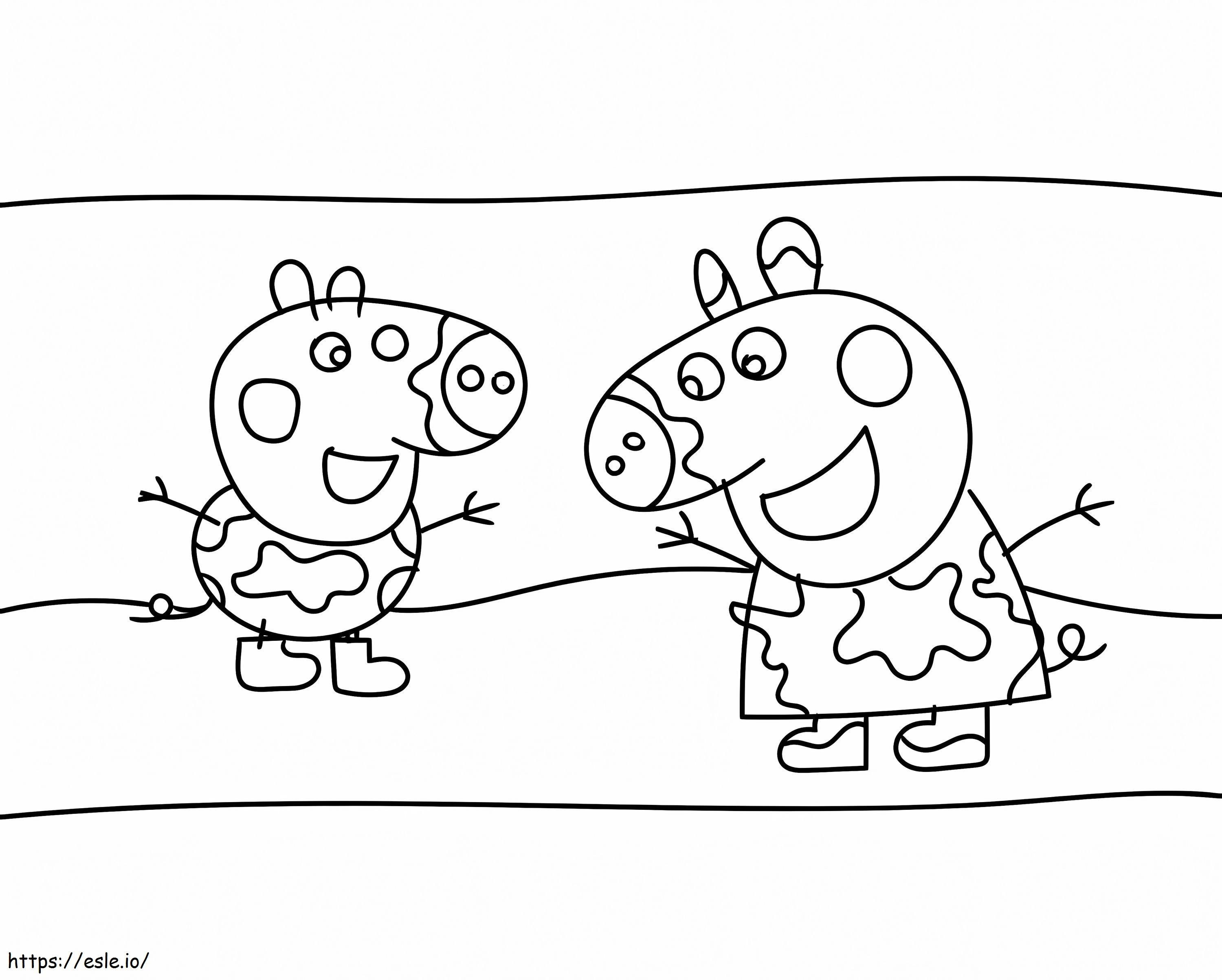 Peppa Pig 2 1 coloring page