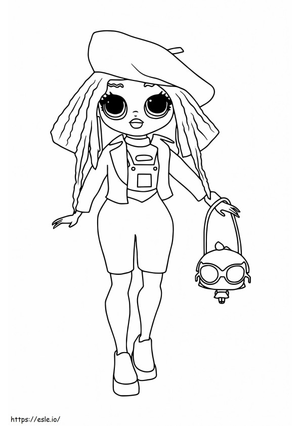 Lol Omg Girl Neon 683X1024 coloring page