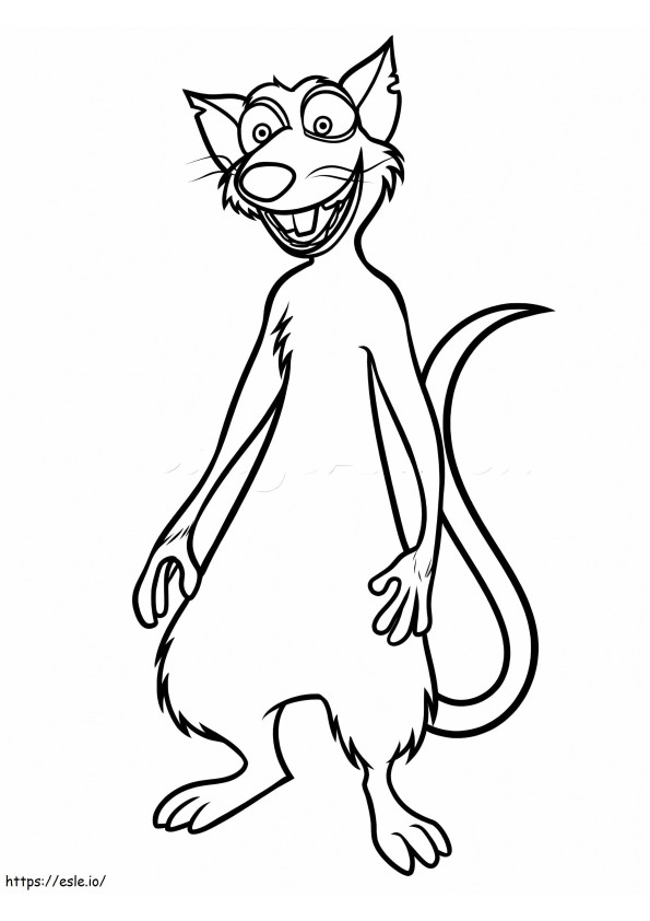 Buddy From The Nut Job coloring page
