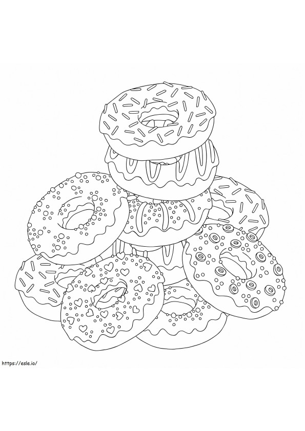 Normal Donuts coloring page