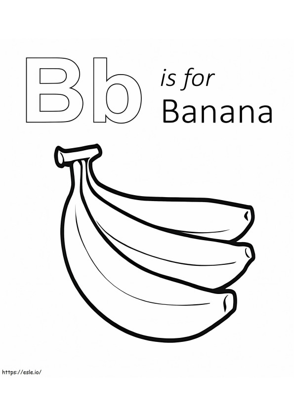 B é para banana