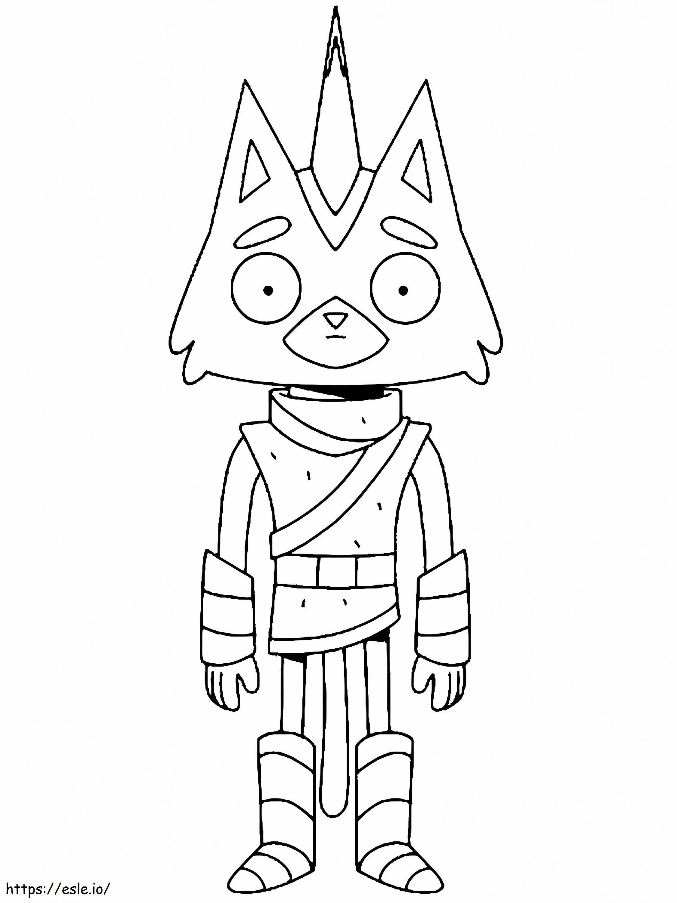 Little Cato From Final Space coloring page