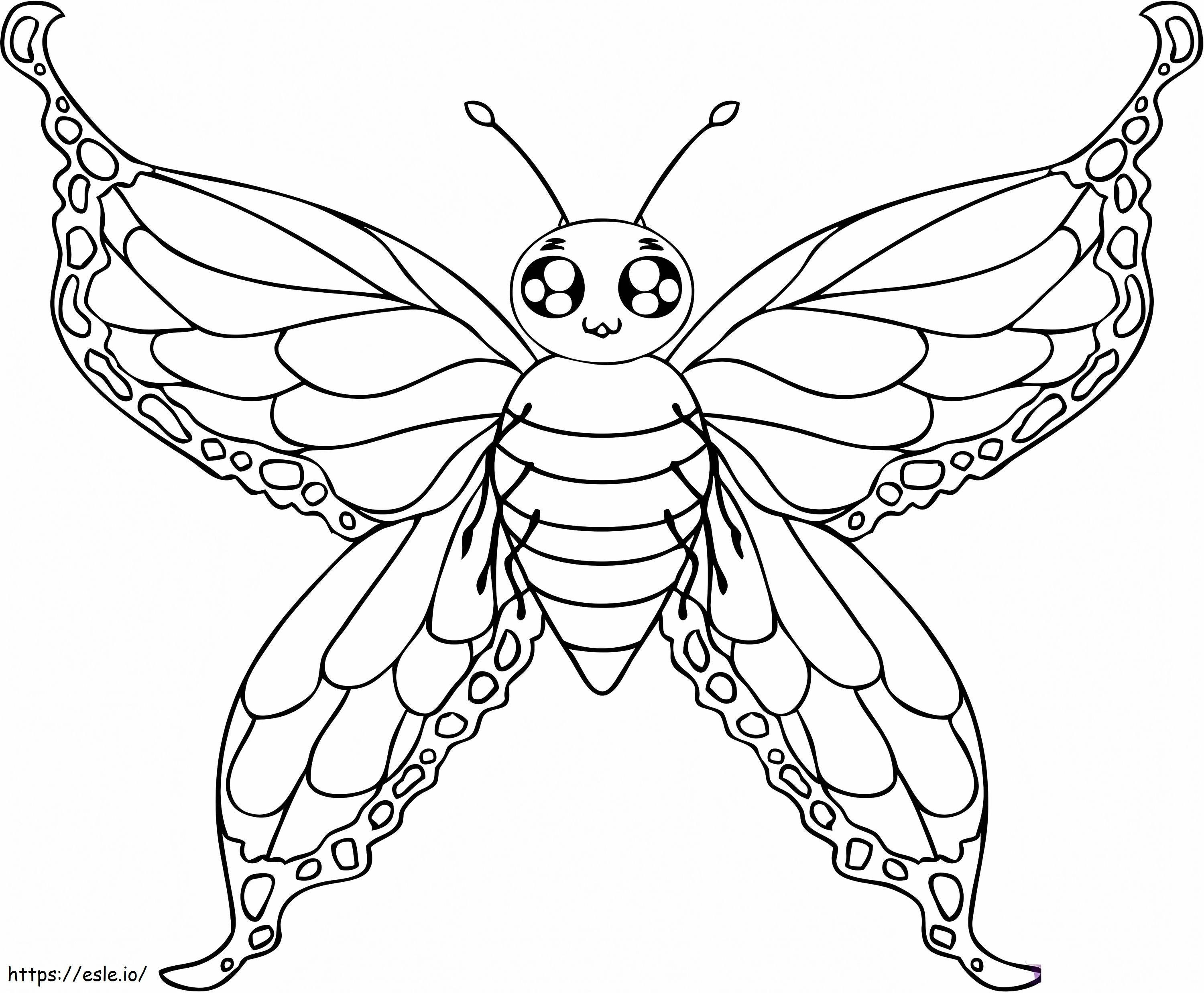 Motyl 6 kolorowanka