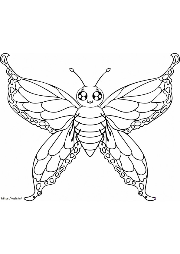 Motyl 6 kolorowanka