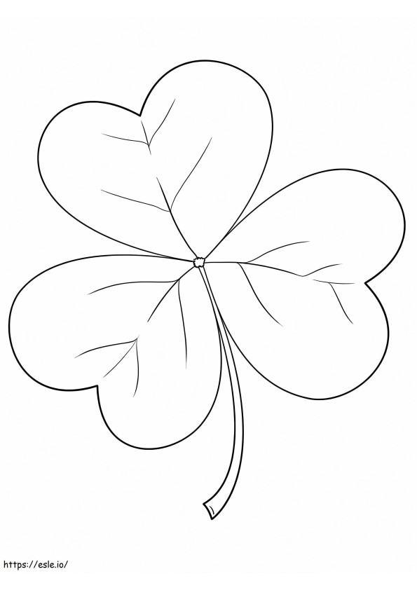 Irisches Kleeblatt ausmalbilder