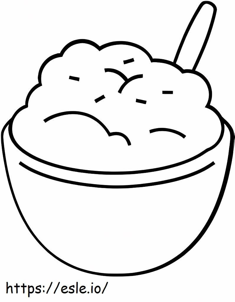 Mashed Potatoes coloring page