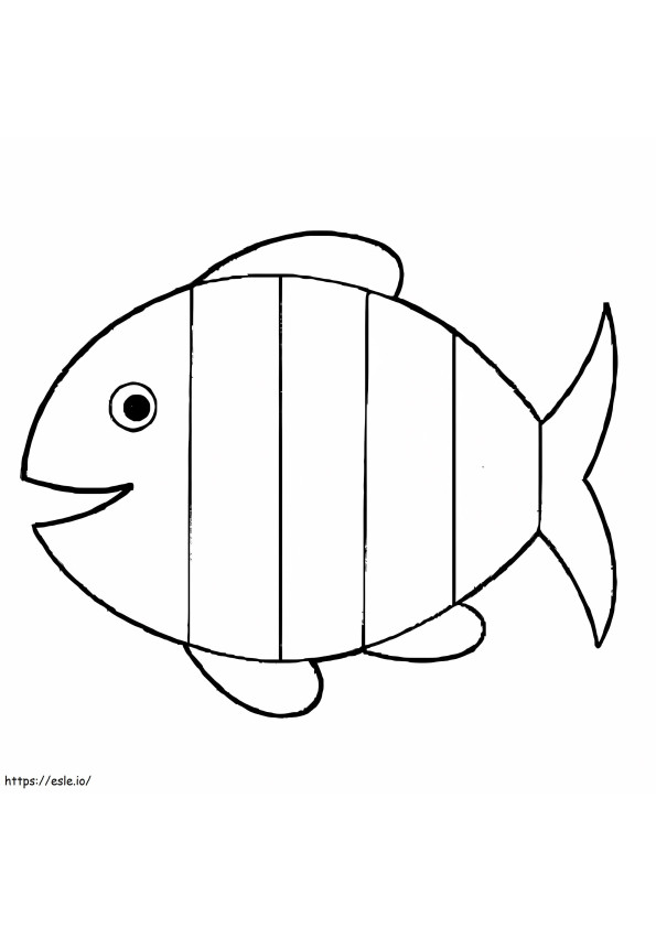 Happy Fish coloring page