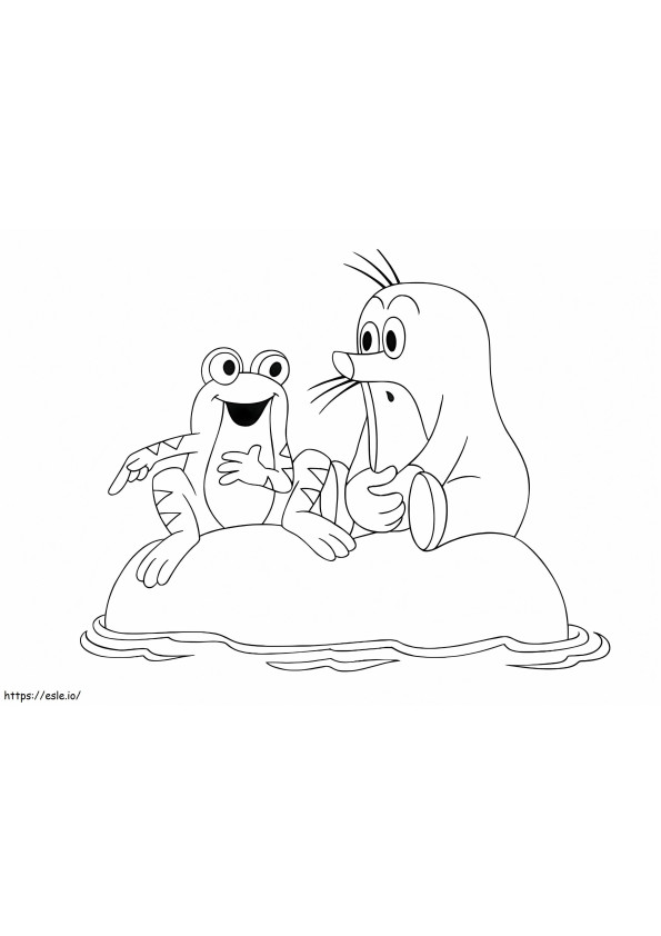 Mole And Frog coloring page