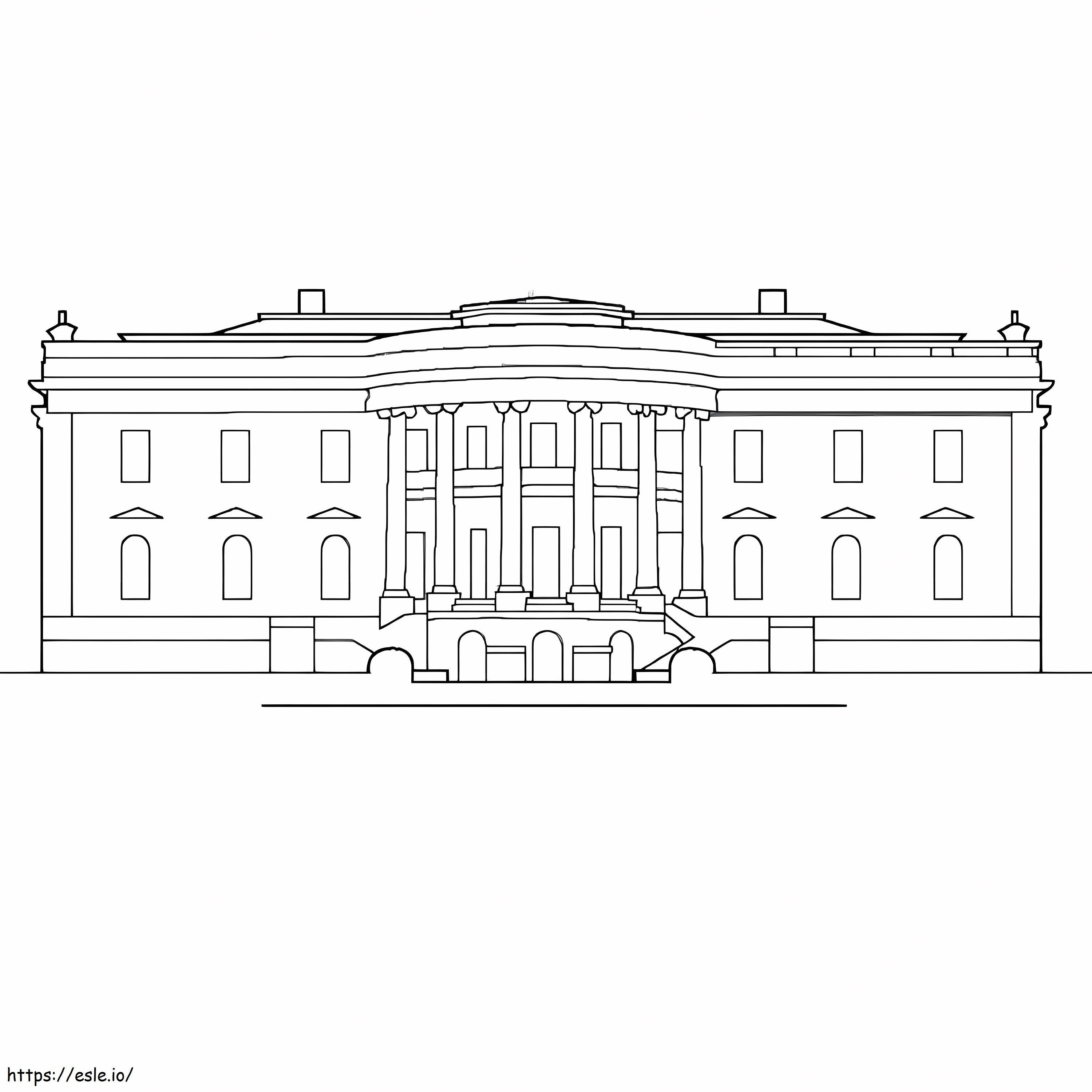 Ingyenes nyomtatható The White House kifestő