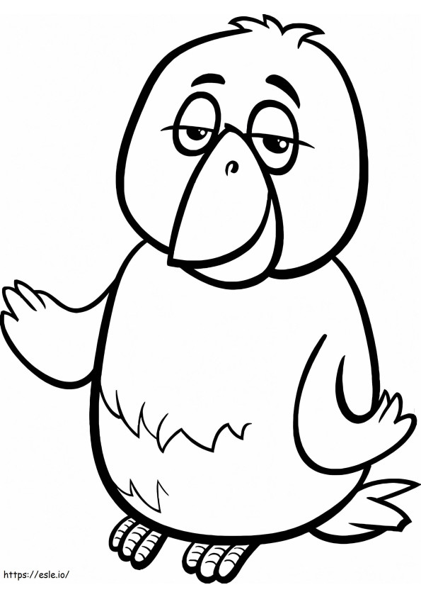 Stupid Bird Canary coloring page