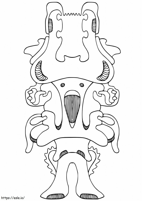 4 Vegepedia Abstract Figure coloring page