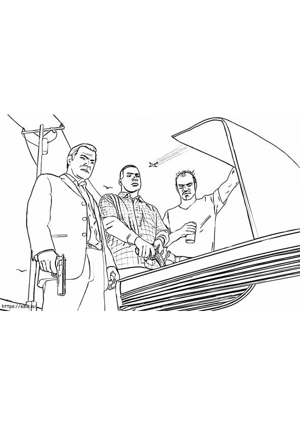 Command In GTA coloring page