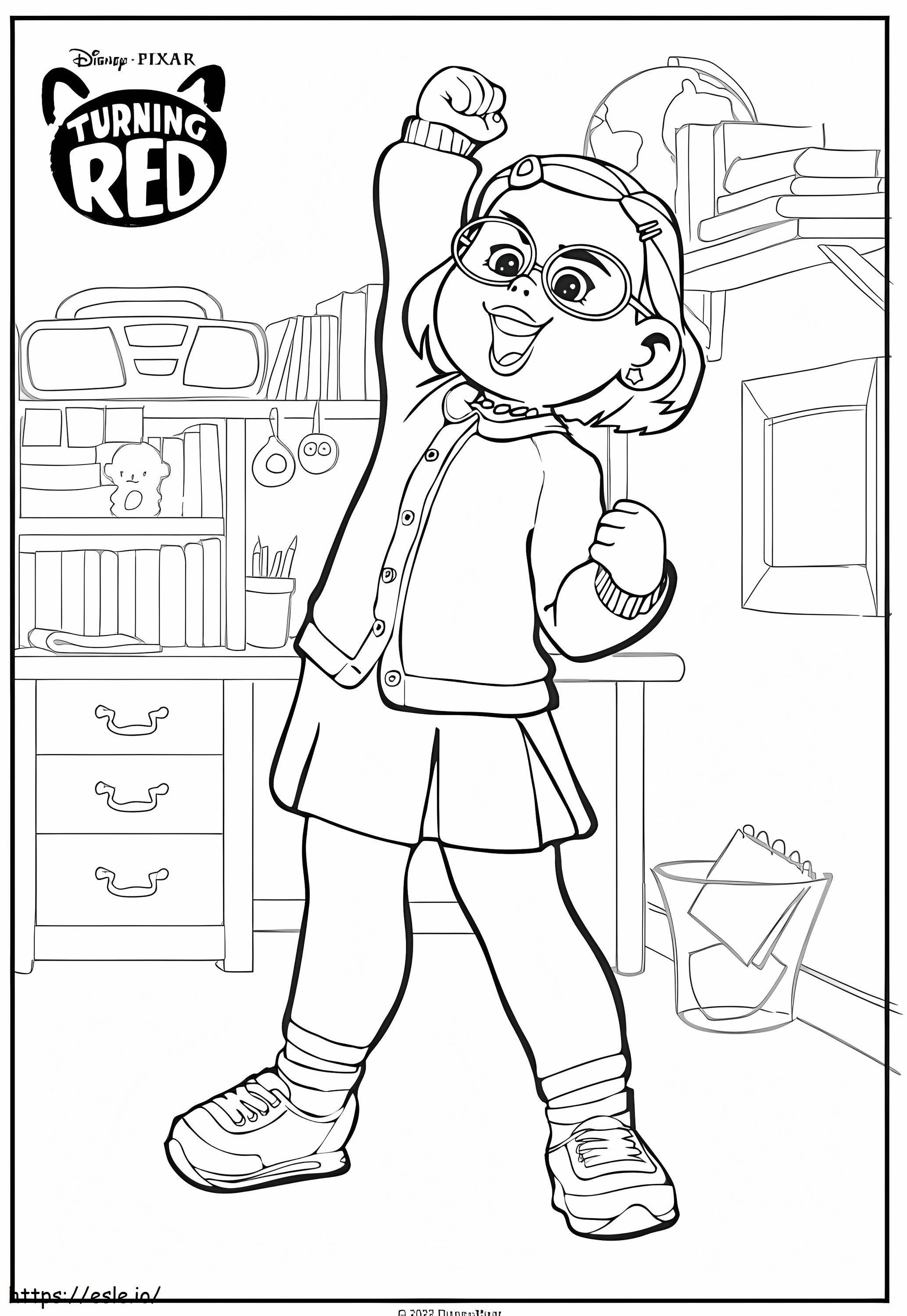 Mei Lee Turning Red coloring page