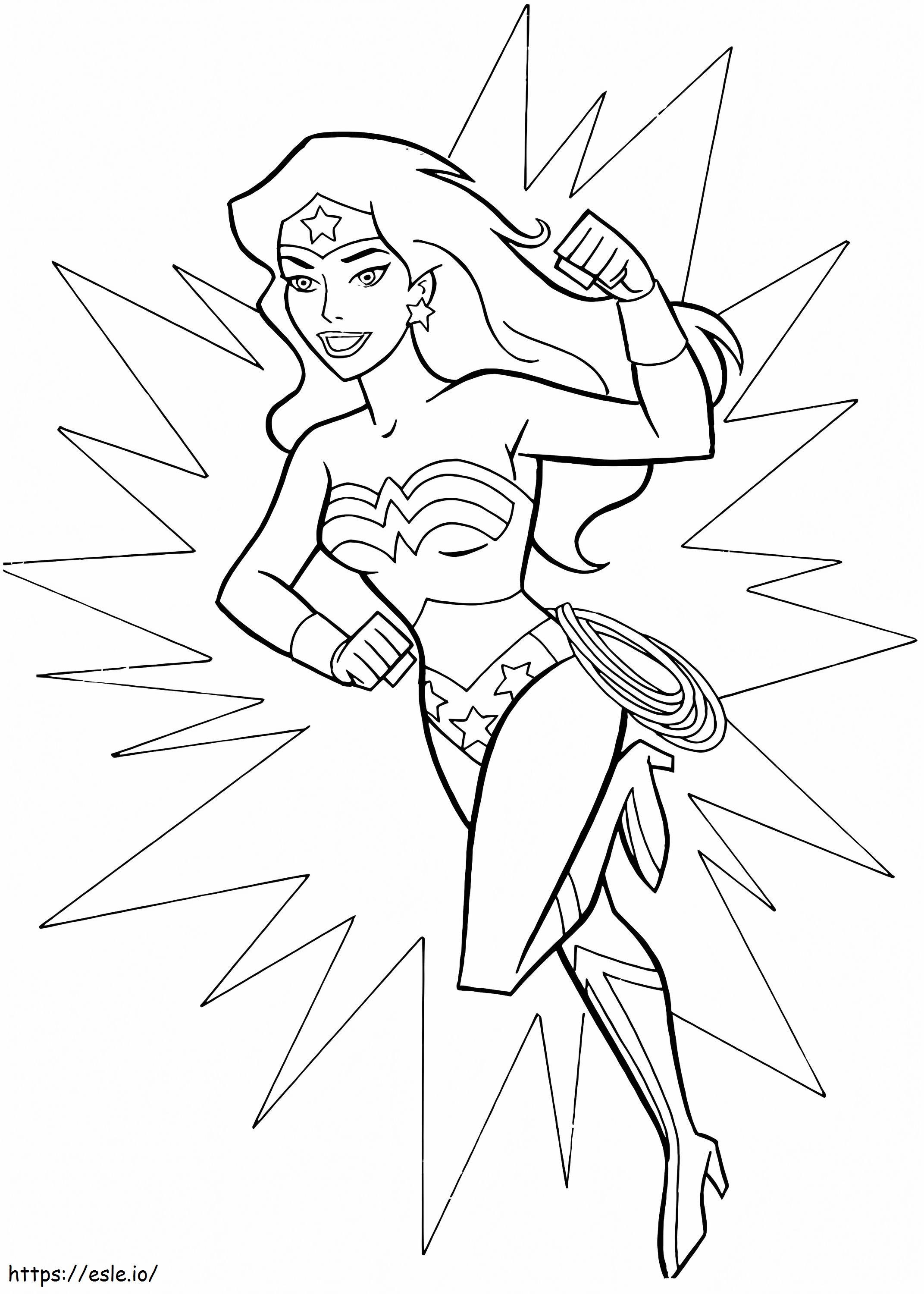 Wonder Woman Comic coloring page
